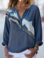 Fresh Blue Long Sleeve Top