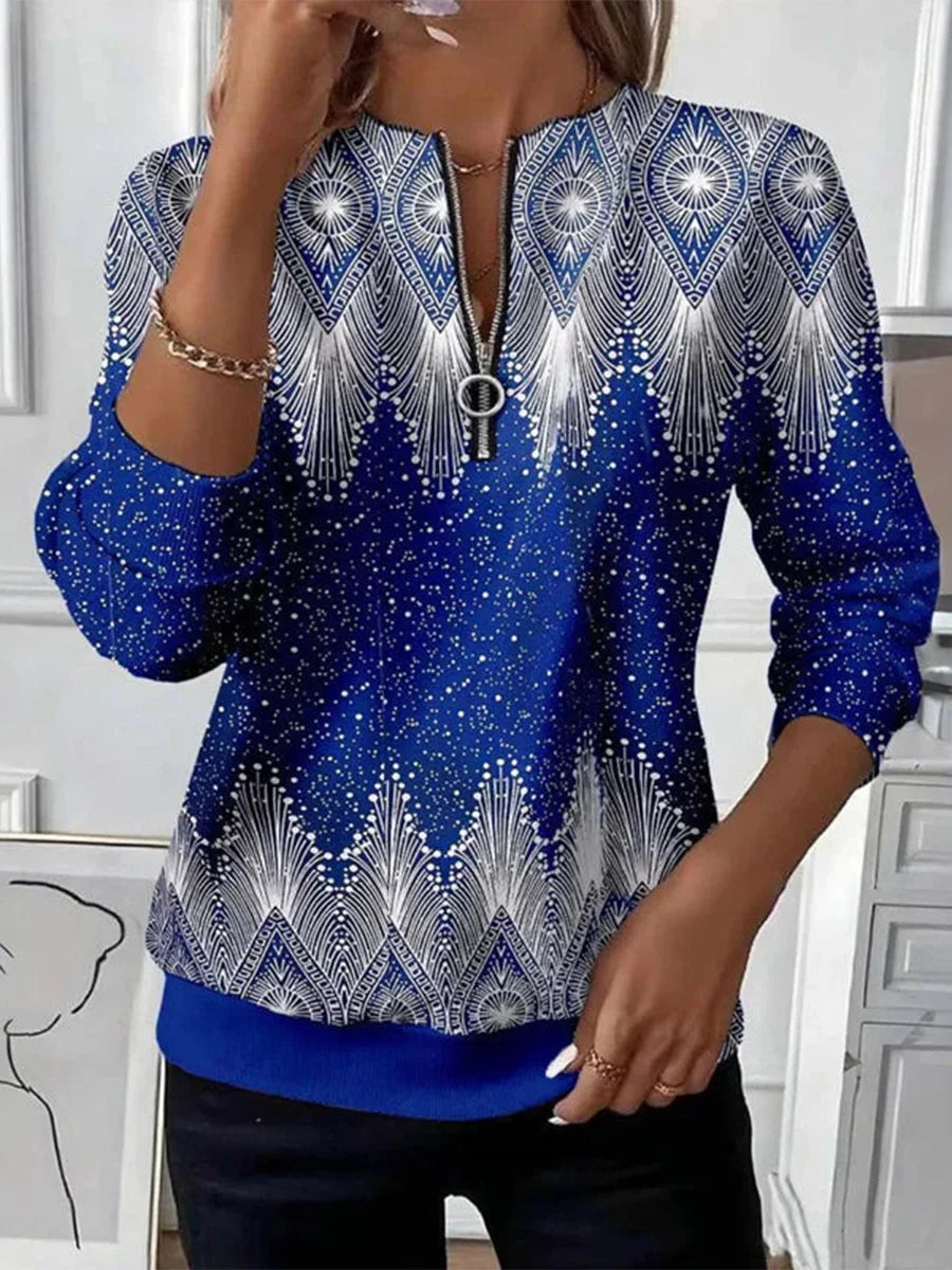 Vintage Casual Long Sleeve Sweatshirt