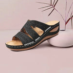 Women's Casual Slope With Embroidered Slippers