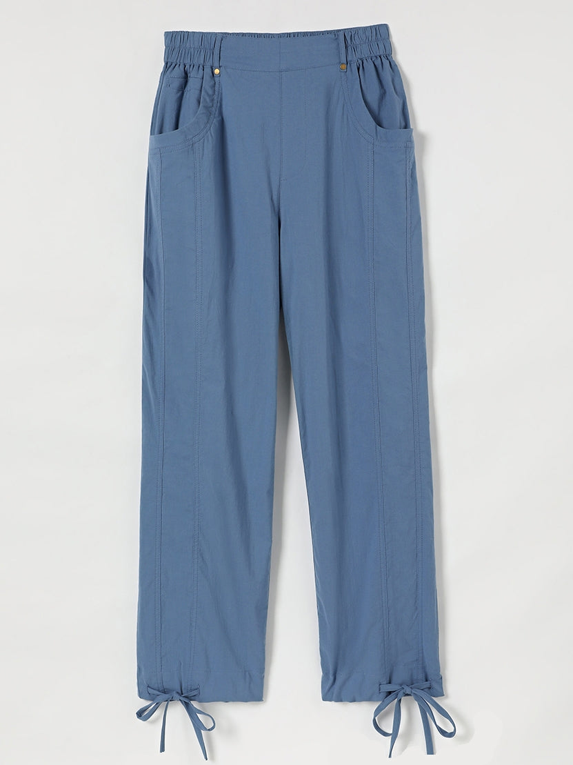 Casual Solid Color Summer Pants With Pockets