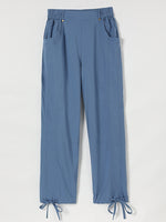 Casual Solid Color Summer Pants With Pockets