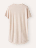 Solid Color Round Neck Casual Blouse