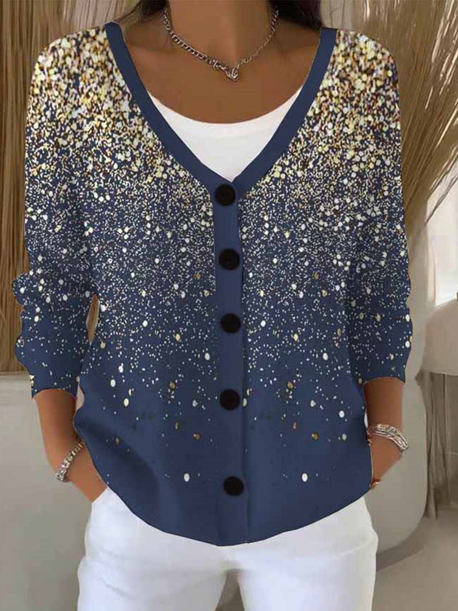 Dreamy V-Neck Long Sleeve Sweater