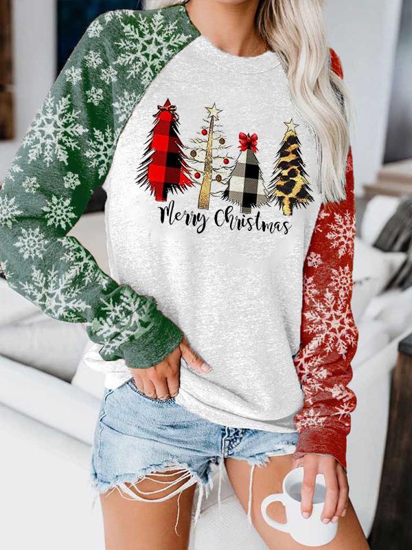Women's Merry Christmas Print Sweatshirt