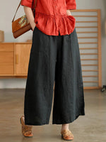 Women's Casual Loose CottonWide Leg Pants