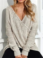 Loosen Casual Cotton Blends Sweater
