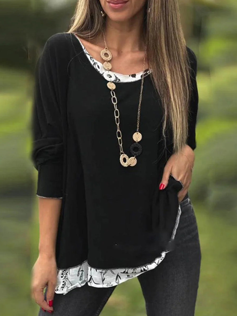 Comfy Round Neck Long Sleeve Top