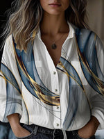 Basic Collared Long Sleeve Top