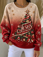 Casual Text Letters Crew Neck Long Sleeve Sweatshirt