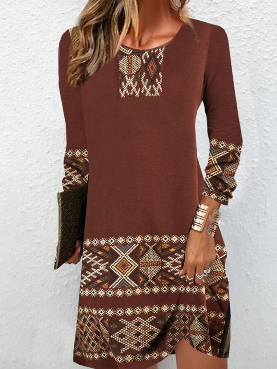 Vintage Printed Dress