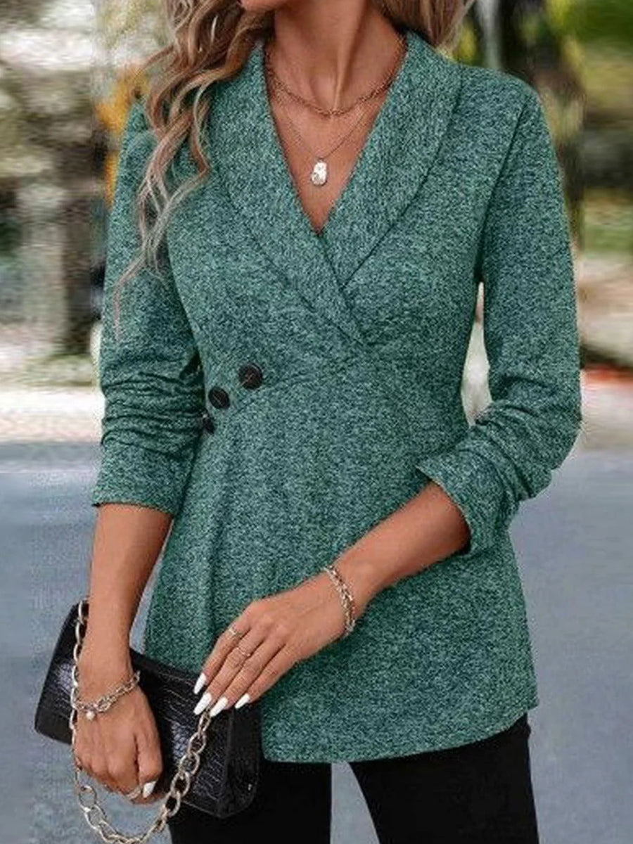 Breezy Plain Long Sleeve Top