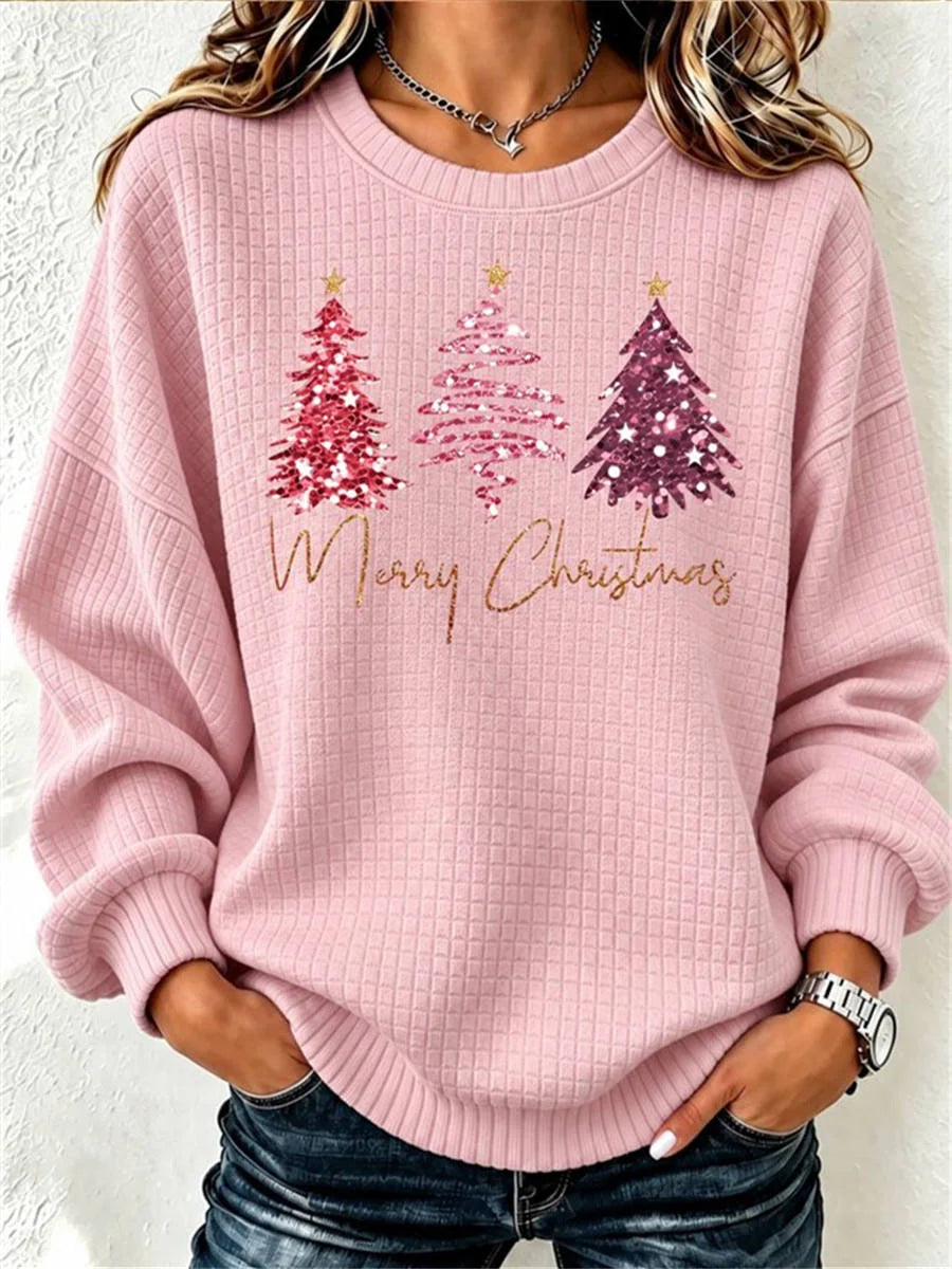Casual Text Letters Crew Neck Long Sleeve Sweatshirt