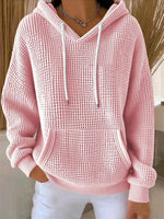 Vintage Long Sleeve Plain Hoodie