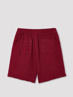 Solid Color Summer Casual Shorts With Buttons