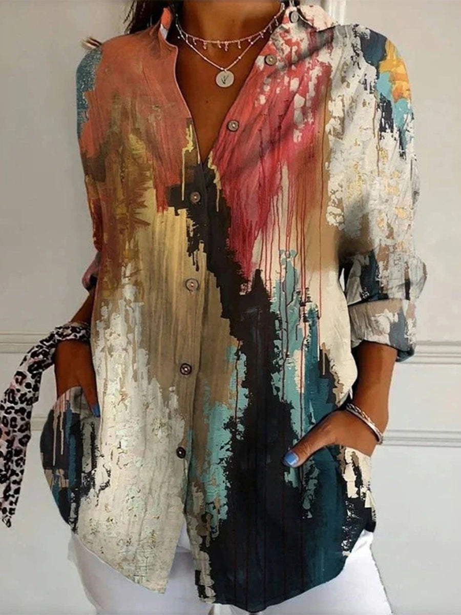 Vintage Gradient Blouse