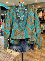 Vintage Casual Round Neck Long Sleeve Sweatshirt