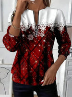 Casual Christmas Long Sleeve Sweatshirt