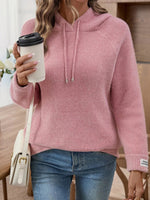 Pink Long Sleeve Plain Sweater