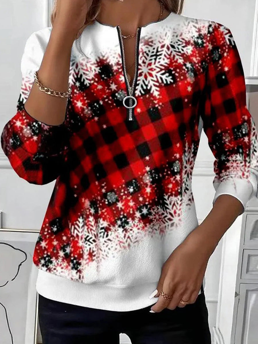 Comfy Red Long Sleeve Top