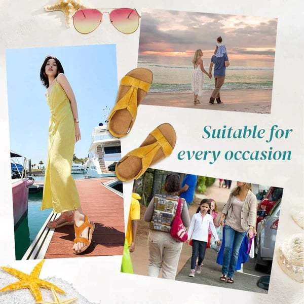 Comfortable Women's Velcro Wedge Sandals