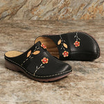 Women's Casual Leather Wedge Sandals