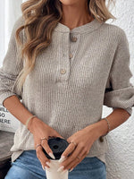 Classy Long Sleeve Plain Top