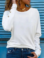 Plain Cotton Blends T-shirt