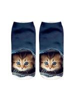 Creative Cat Print Socks