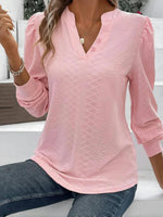 Solid Colour Casual Blouse