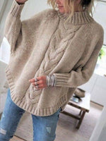 Vintage Long Sleeve Plain Sweater