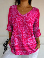 Vintage Floral Print T-Shirt
