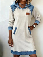 Casual Hooded Long Sleeve Dress