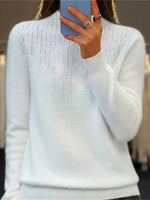 Plain Holiday Long Sleeve Comfy Casual Sweater