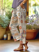 Casual Floral Print Long Pants