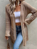 Plain Long Sleeve Cardigan