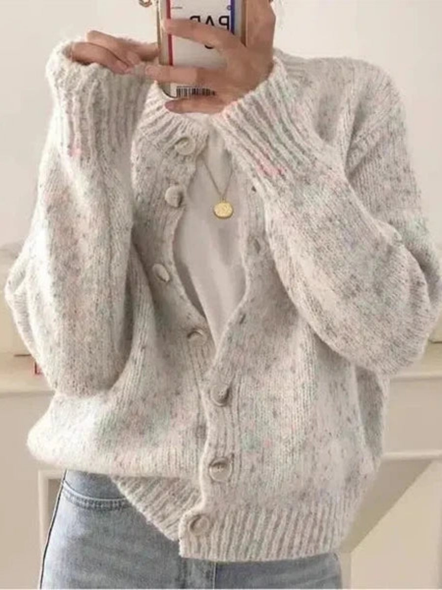 Vintage Ivory Long Sleeve Cardigan