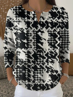 Women's Retro Floral Art Print Buttoned Long Sleeve Cardigan Sweater
