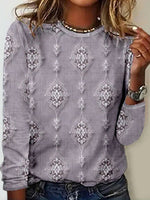 Vintage Ethnic Print T-Shirt