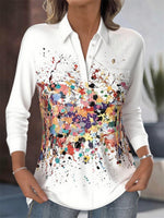 Casual Long Sleeve Loose Shirt