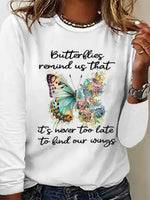 Stylish Round Neck Long Sleeve Top