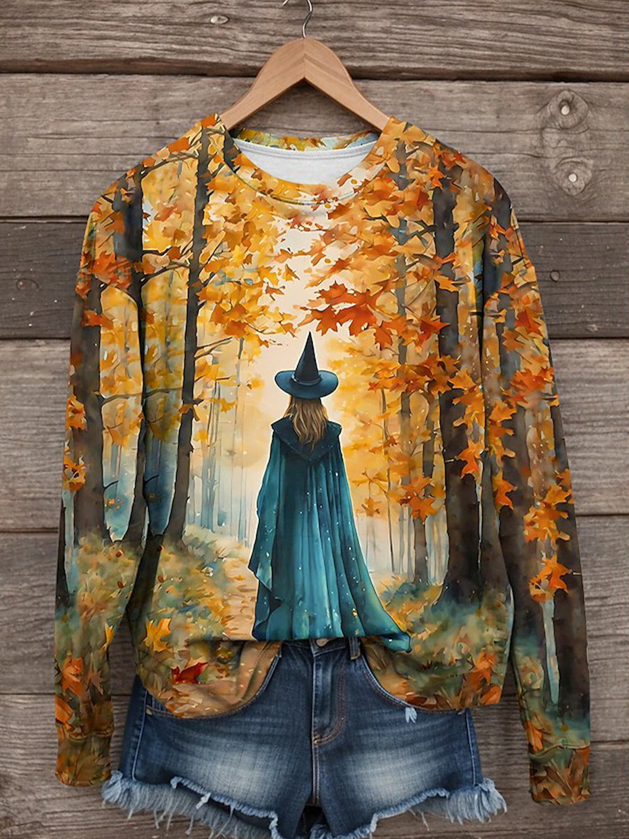 Yellow Graphic Printed Crew Neck Sweatshirt