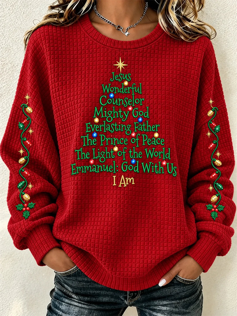 Casual Text Letters Crew Neck Long Sleeve Sweatshirt