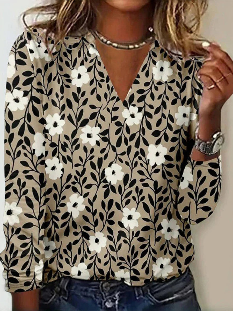 Vintage Floral Print T-Shirt