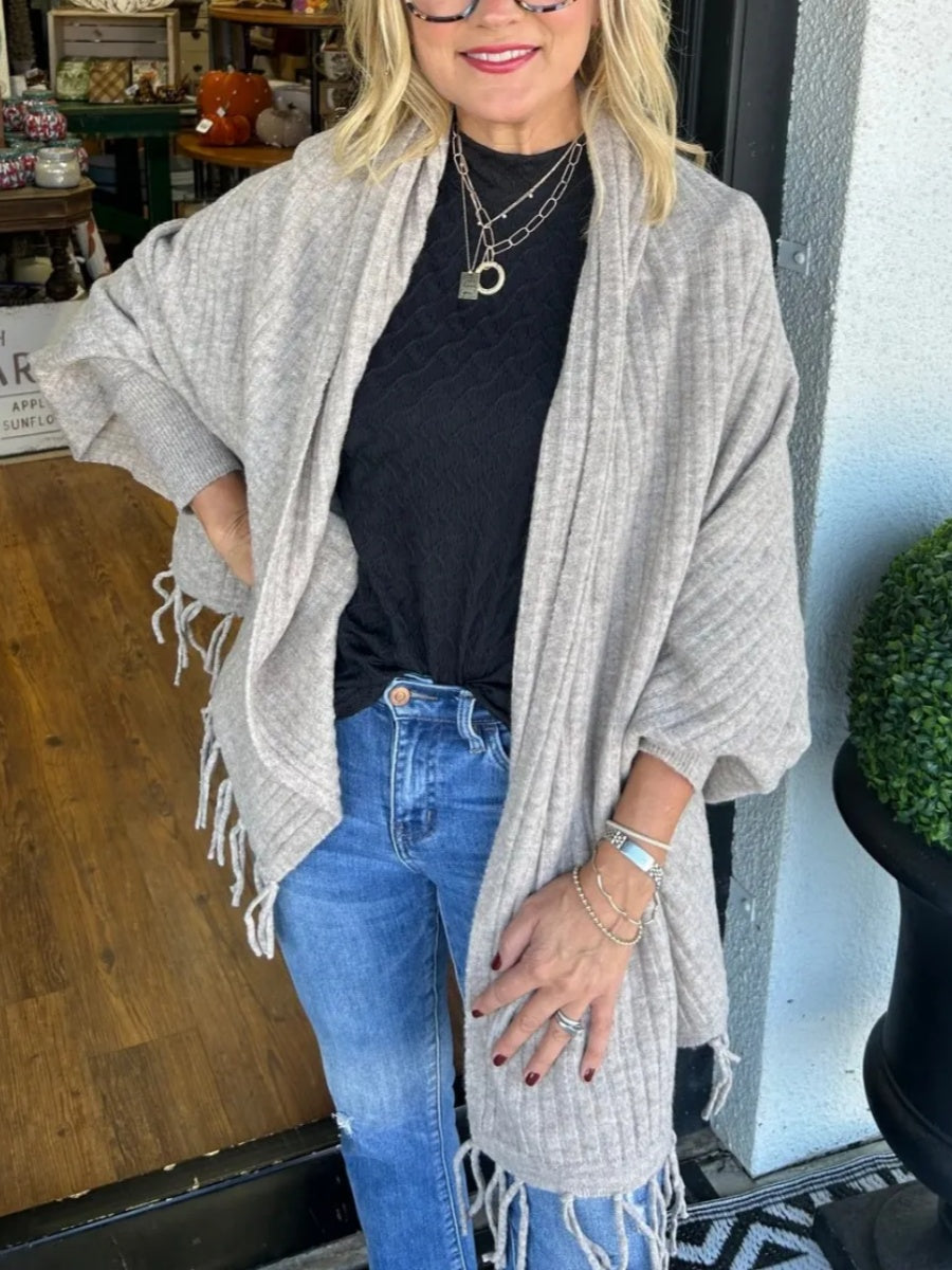 New Women's Tassel Cardigan Wrap