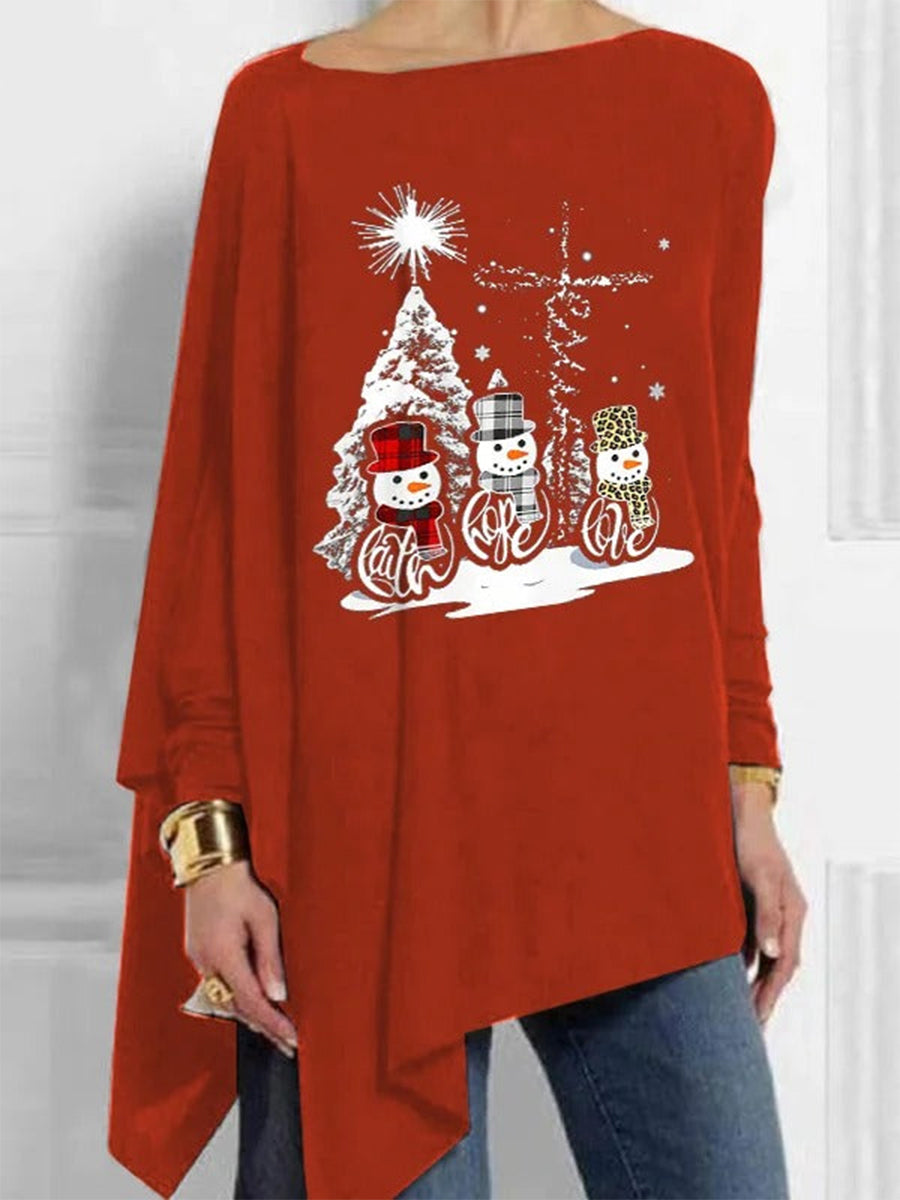 Christmas Plus Size Tops