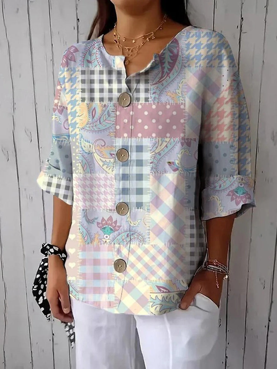 Groovy Casual 3/4 Sleeve Top