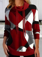 Showy Long Sleeve Red Top