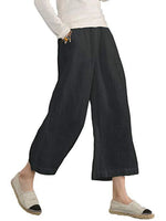 Casual Cotton Pockets Pants