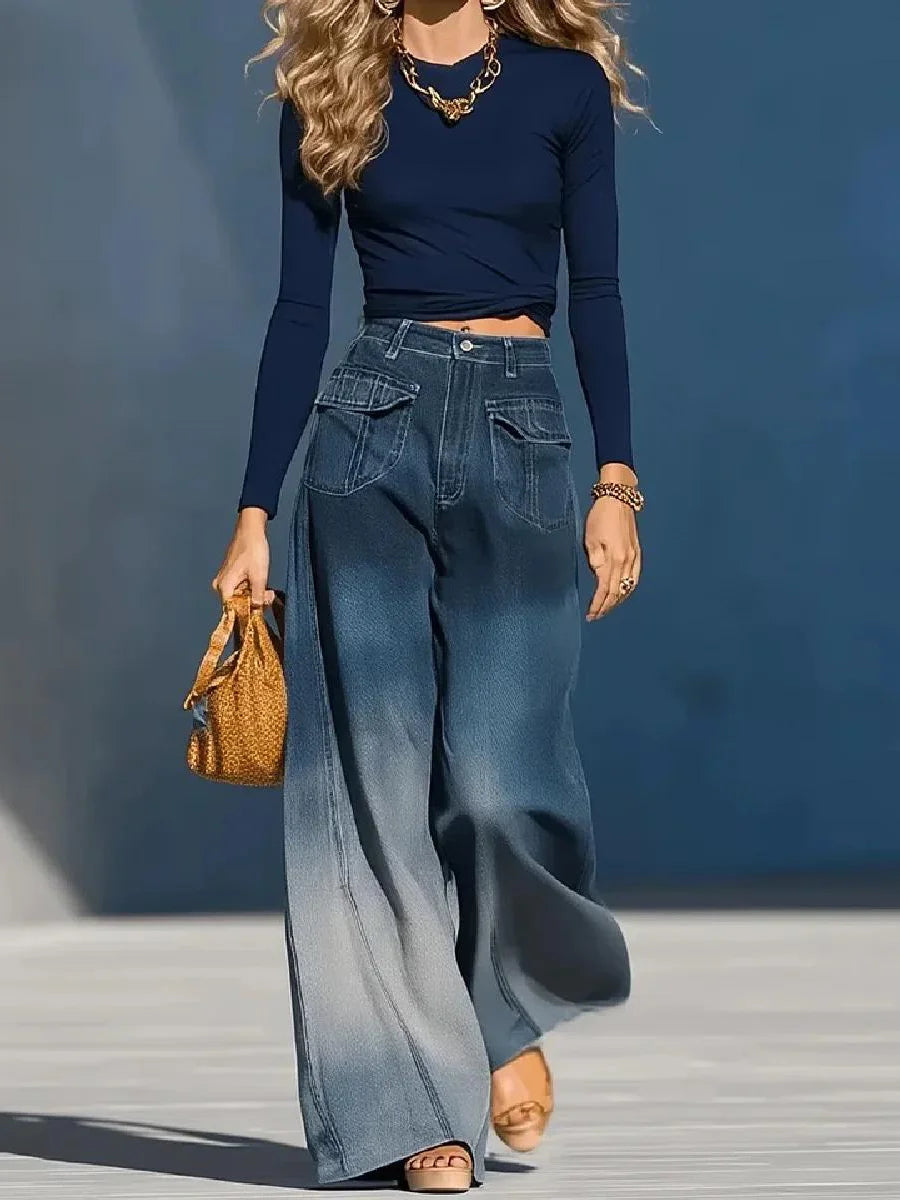 Women's Casual Washed Jeans