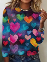 Chic Round Neck Long Sleeve Top
